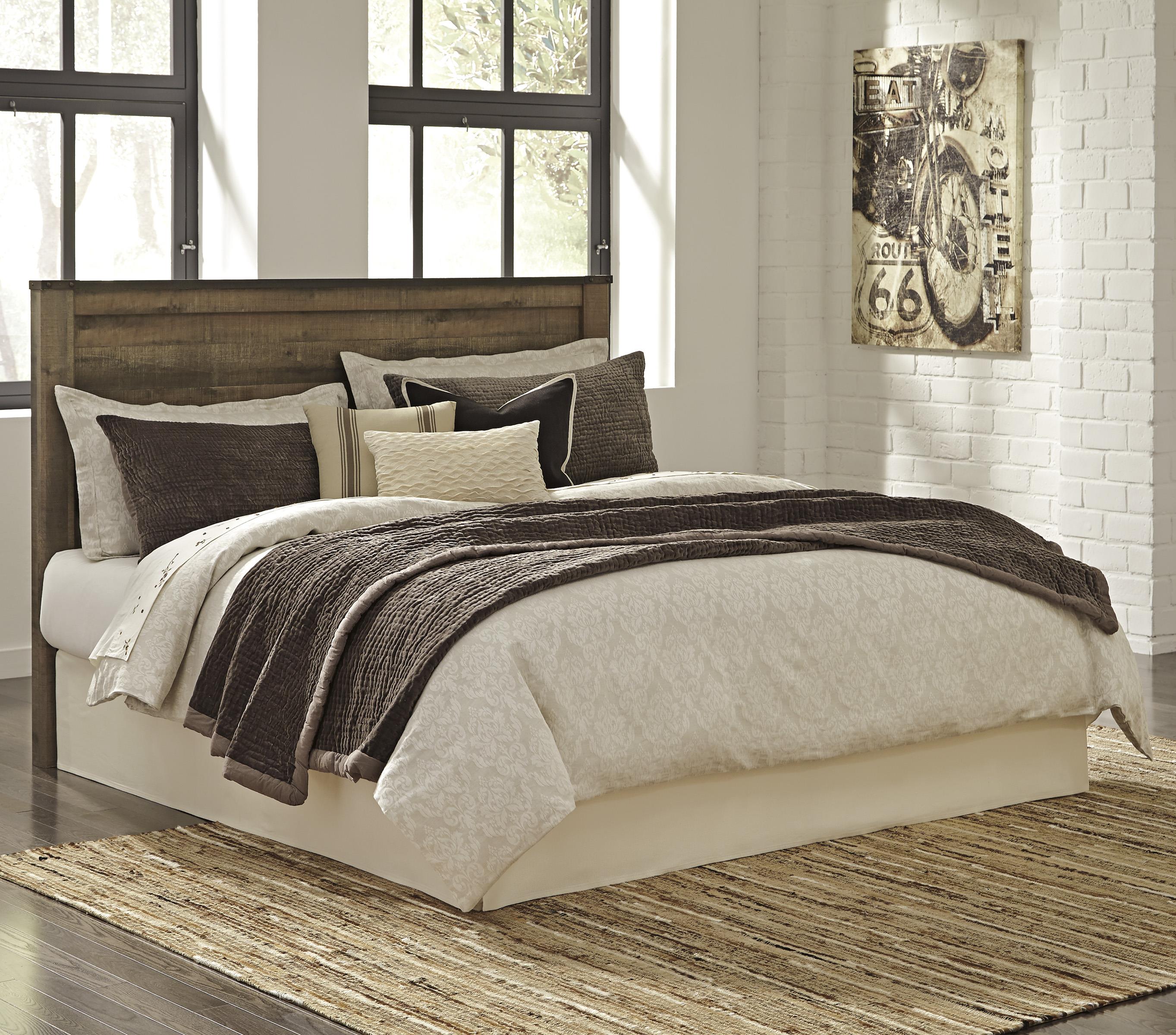 Signature design by ashley store trinell panel queen bed